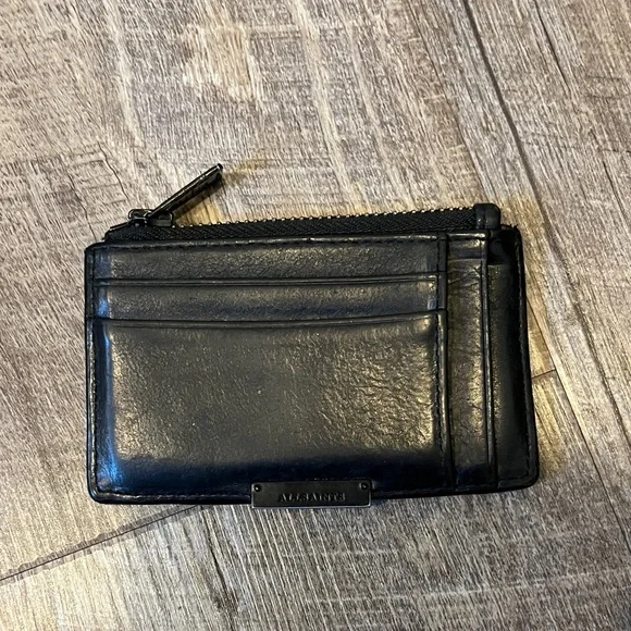 All Saints Leather Card Holder - Picture 1 of 3